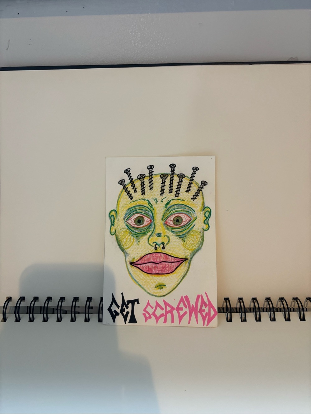 Get Screwed 1/1 Green Face Art original